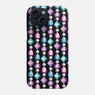 Gems And Pearls Pattern Art Phone Case