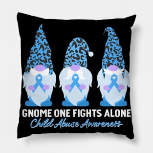 Child Abuse Prevention Awareness Month Blue Ribbon gift idea Pillow