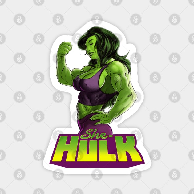 SHE-HULK Magnet by bi_sketch