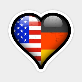 Half American Half German - Gift for German From Germany Magnet