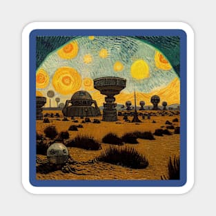 Starry Night in Mos Eisley Tatooine Magnet