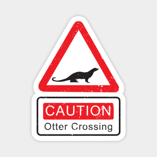 Caution Otter Crossing Magnet