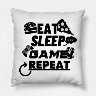 gamer daily routine - gaming Pillow