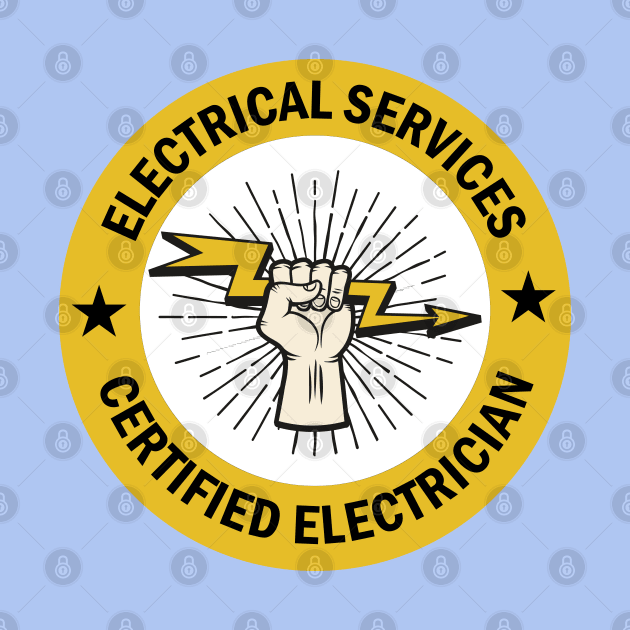 Electrical services Certified Electrician cute design for electrical workers and Electricians by ArtoBagsPlus