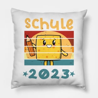 Schule 2023 1. Klasse Kawaii Schulbeginn T shirt Pillow