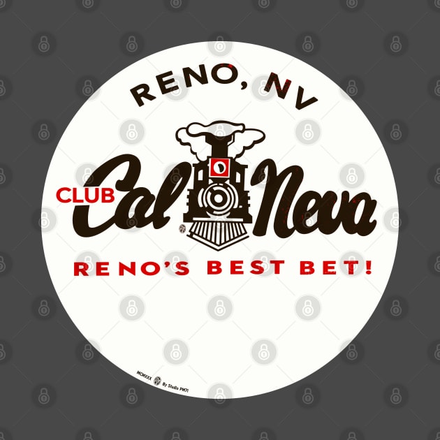 Vintage Cal Neva Club Casino Reno Nevada Ashtray Design by StudioPM71