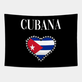 Camiseta de Mujer Cubana Cuban Girl Women T-shirt Tapestry