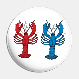 2 Lobsters Pin