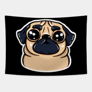 Kawaii Pug Dog Lover Puppy Retro Tapestry