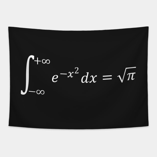 Math Equations: Gaussian Integral - Math And Calculus Basics Tapestry by ScienceCorner