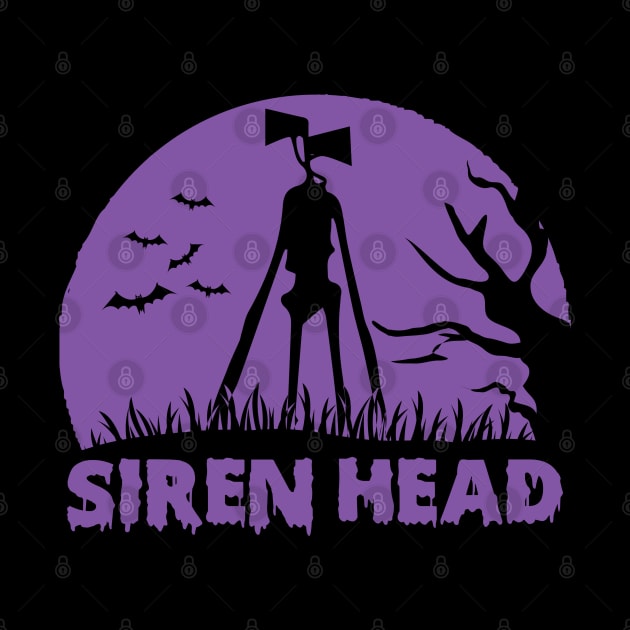 Purple Siren Head by Souls.Print