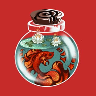 Red Beta Fish in a Potion T-Shirt