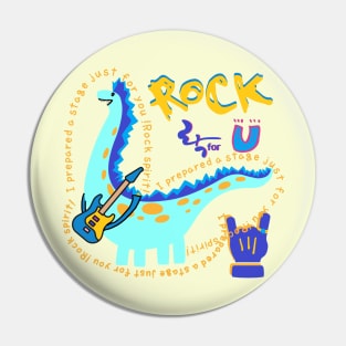 rock spirit, dinosaur Pin