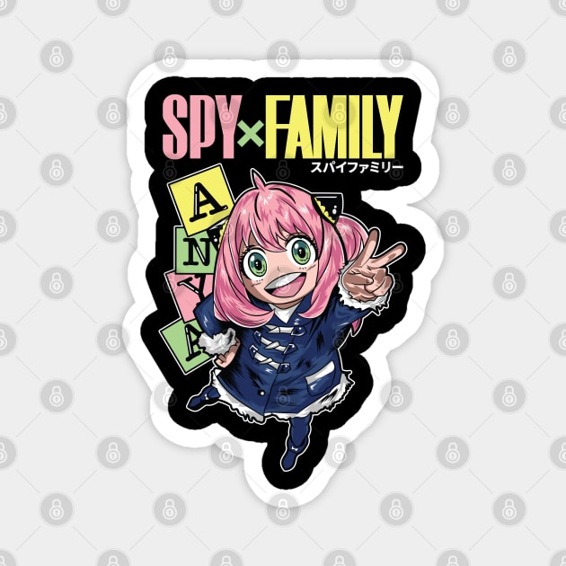 Spy x Family - Anya Forger Cool Art Magnet by Otaku Vibes