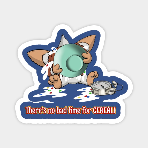 There's no bad time for cereal Magnet by TechnoRetroDads