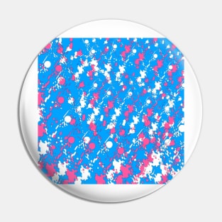 Pink on blue Pin