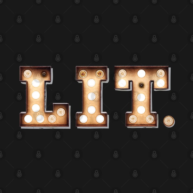 LIT Vintage Marquee Light Bulb Letters Funny by figandlilyco