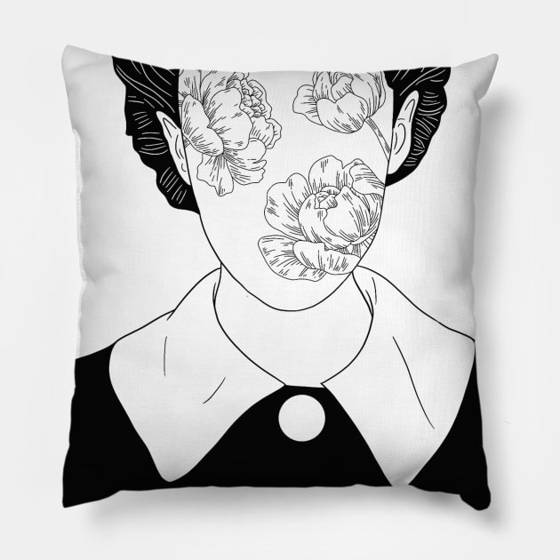 Flower Head Pillow by marissafv