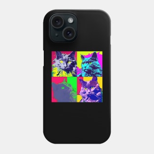 Nebelung Cat Pop Art - Cat Lover Gift Phone Case