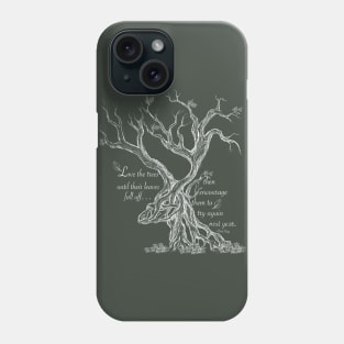 Love the trees until their leaves fall off, then encourage them to try again next year Phone Case