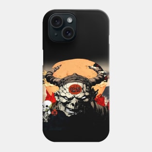 Wrath No. 1: Oni Transformation (no background fill) on a Dark Background Phone Case