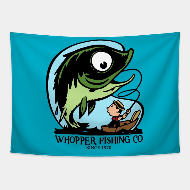 Whopper Fishing Co. Tapestry by RTROstock