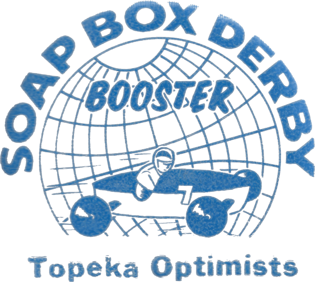 Soap Box Derby Booster Topeka Optimists Kids T-Shirt by TopCityMotherland