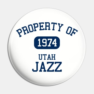 Property of Utah Jazz Pin