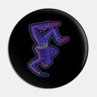 Breakdancing B-Boy Hip Hop Dancer Pin