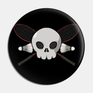 Badminton crew Jolly Roger Pin