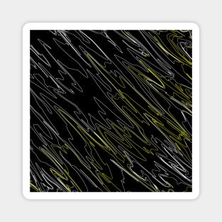 Marbled Black Yellow Magnet