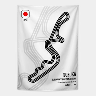 Suzuka Race Track Tapestry