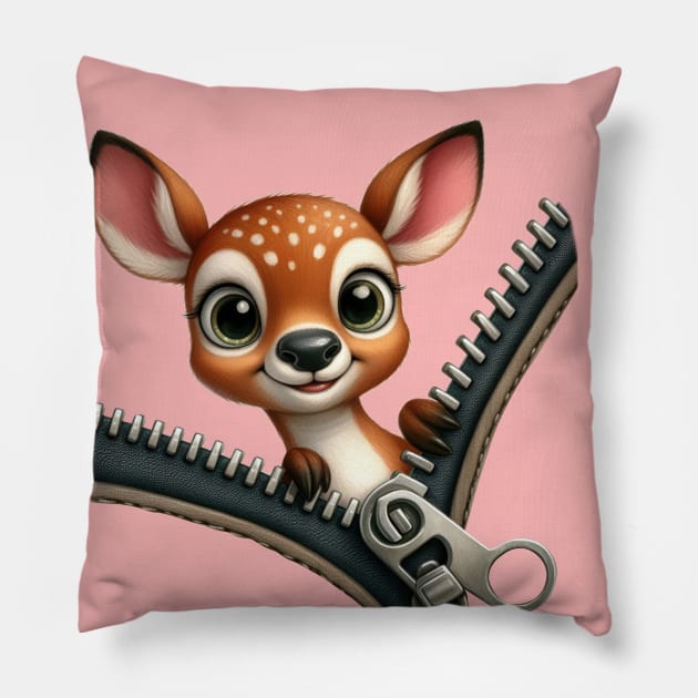 Deer Pillow by katalinaziz