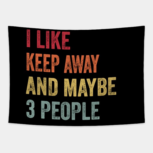 I Like Keep Away & Maybe 3 People Keep Away Lovers Gift Tapestry by ChadPill