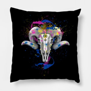 Skull and spray Pillow