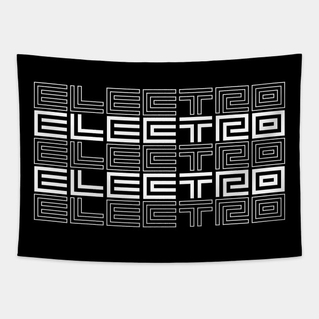 Electro music design Tapestry by lkn