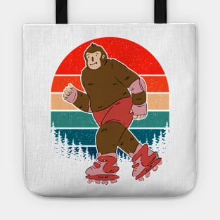 Retro Bigfoot Roller Skating Tote