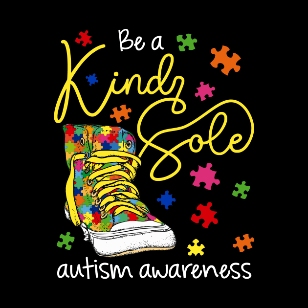 Be A Kind Sole Autism Awareness Puzzle Shoes Be Kind by Xonmau