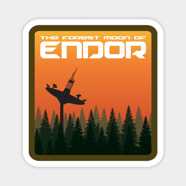 Endor by Day Magnet by Catlore