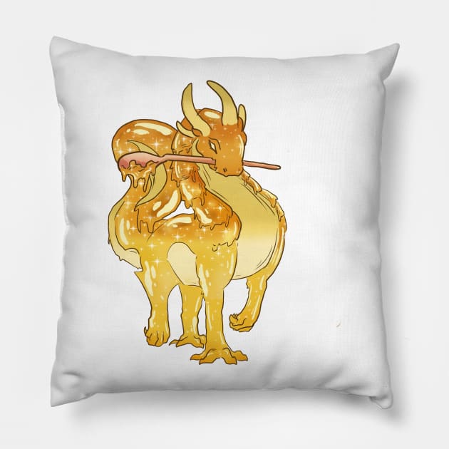 Honey Dragon Pillow by Make_them_rawr