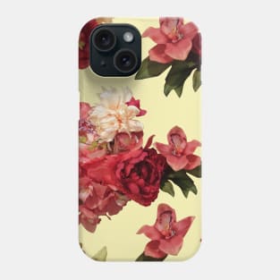 Just Flowers on Pale Yellow Phone Case