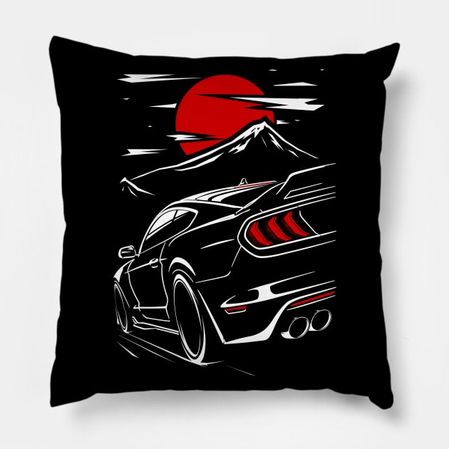 Ford Mustang SIX Pillow by racingfactory