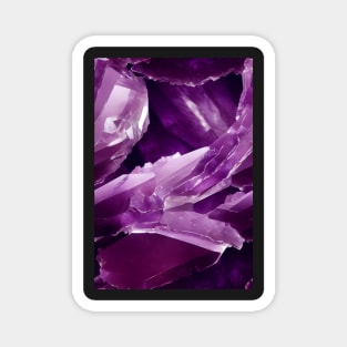 Jewel Pattern - Violet Amethyst, for a bit of luxury in your life! #2 Magnet