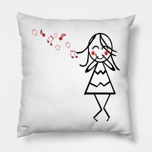 Lovers Seranading Matching Pillow