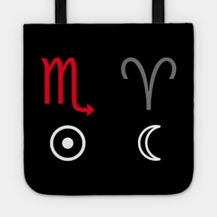 Scorpio Sun Aries Moon Zodiac Sign Tote