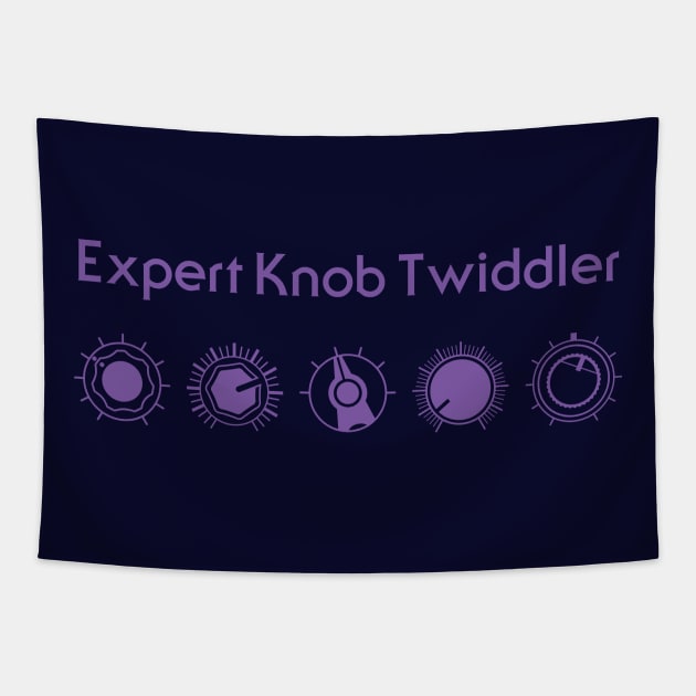 Expert Knob Twiddler (Purple) Tapestry by Atomic Malibu