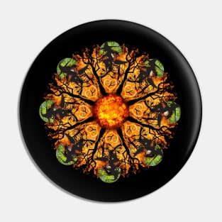 scary witch mandala Pin