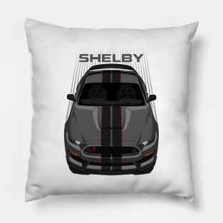 Ford Mustang Shelby GT350R 2015 - 2020 - Magnetic Grey - Black Stripes Pillow