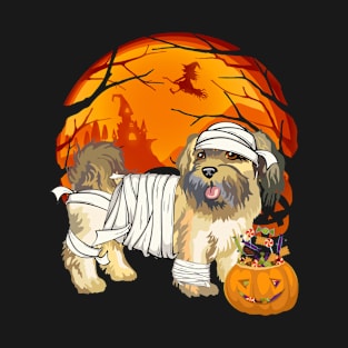 Shih tzu mummy pumpkin T-Shirt