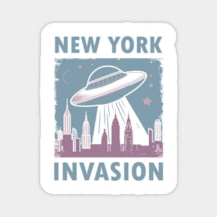 Vintage UFO New York Invasion Magnet